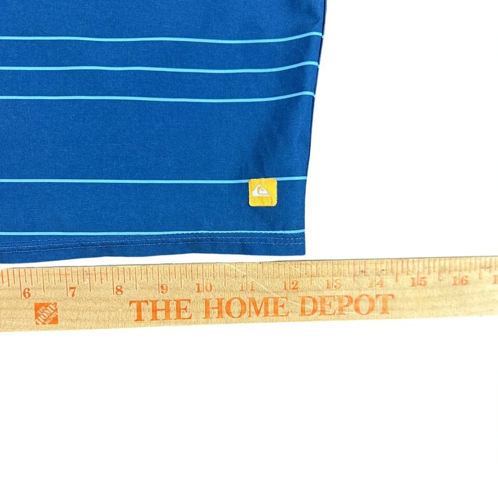 Quiksilver Waterman Collection Mens Blue Striped Summer Board Shorts Size 36